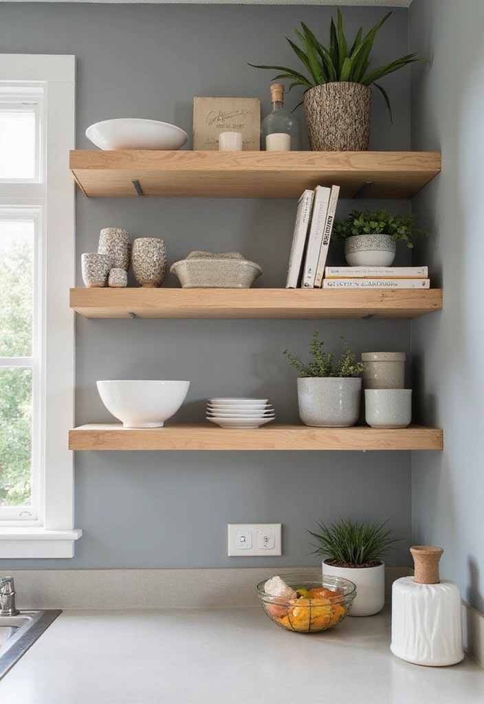 17 Small Kitchen Decor Ideas That Maximize Style and Space (Wait Until You See #5!) - 4. Floating Shelves