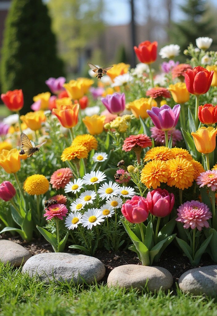 17 Spring Vibe Backyard Ideas That Will Transform Your Outdoor Space into a Paradise! - 1. Colorful Flower Beds