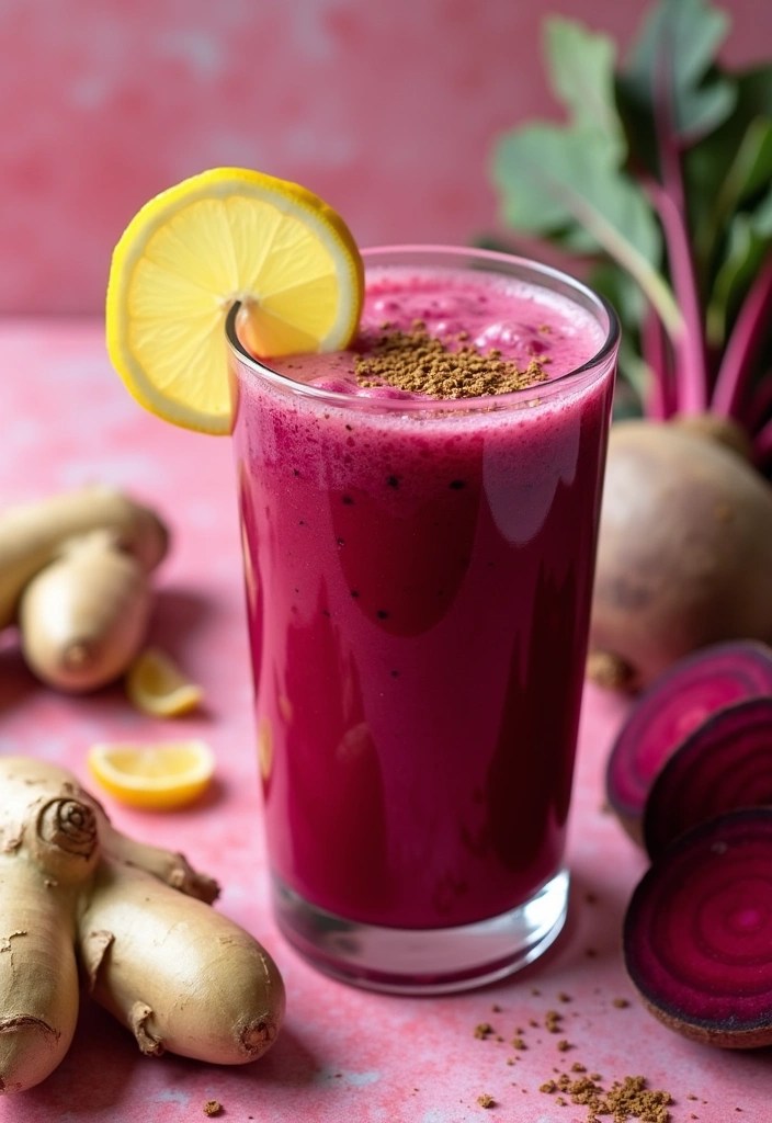 6 Revitalizing Beet Smoothies for an Instant Energy Boost (You’ll Love #4!) - 4. Ginger Beet Zing Smoothie (You’ll Love This!)