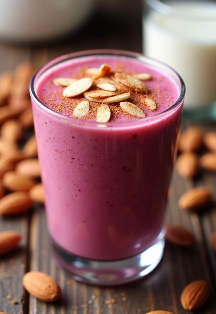 6 Revitalizing Beet Smoothies for an Instant Energy Boost (You’ll Love #4!) - 5. Almond Beet Delight Smoothie