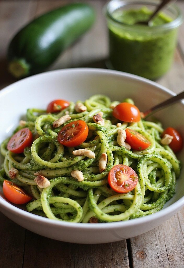10 Quick and Nutritious Spring Healthy Lunch Recipes You’ll Love! - 6. Zucchini Noodles with Pesto