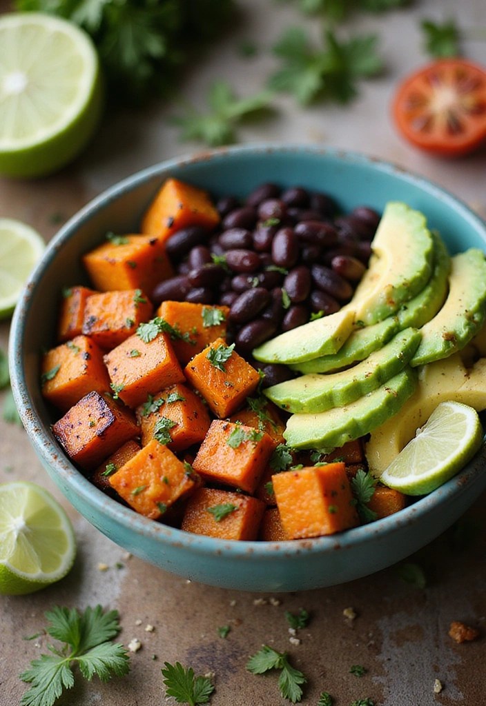 10 Quick and Nutritious Spring Healthy Lunch Recipes You’ll Love! - 8. Sweet Potato and Black Bean Bowl