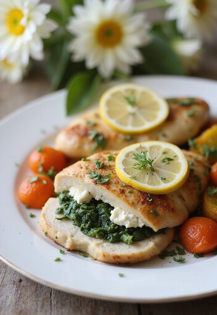 11 Easy Easter Lunch Recipes for Families That Will Make Cooking a Breeze (You Won't Believe #4!) - 6. Spinach and Feta Stuffed Chicken