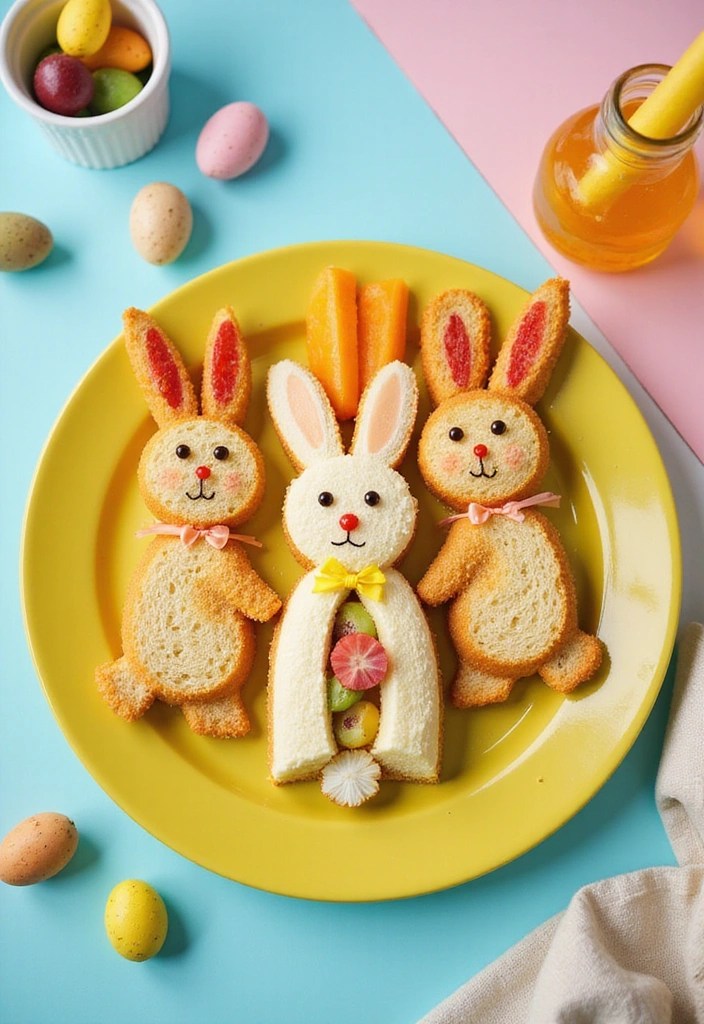 11 Easy Easter Lunch Recipes for Families That Will Make Cooking a Breeze (You Won't Believe #4!) - 8. Easter Bunny Sandwiches