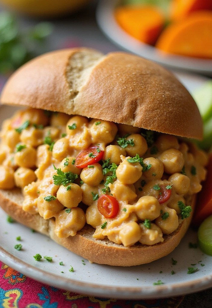 12 Budget-Friendly Healthy Meal Prep Ideas That Taste Amazing (You’ll Love #5!) - 2. Chickpea Salad Sandwiches