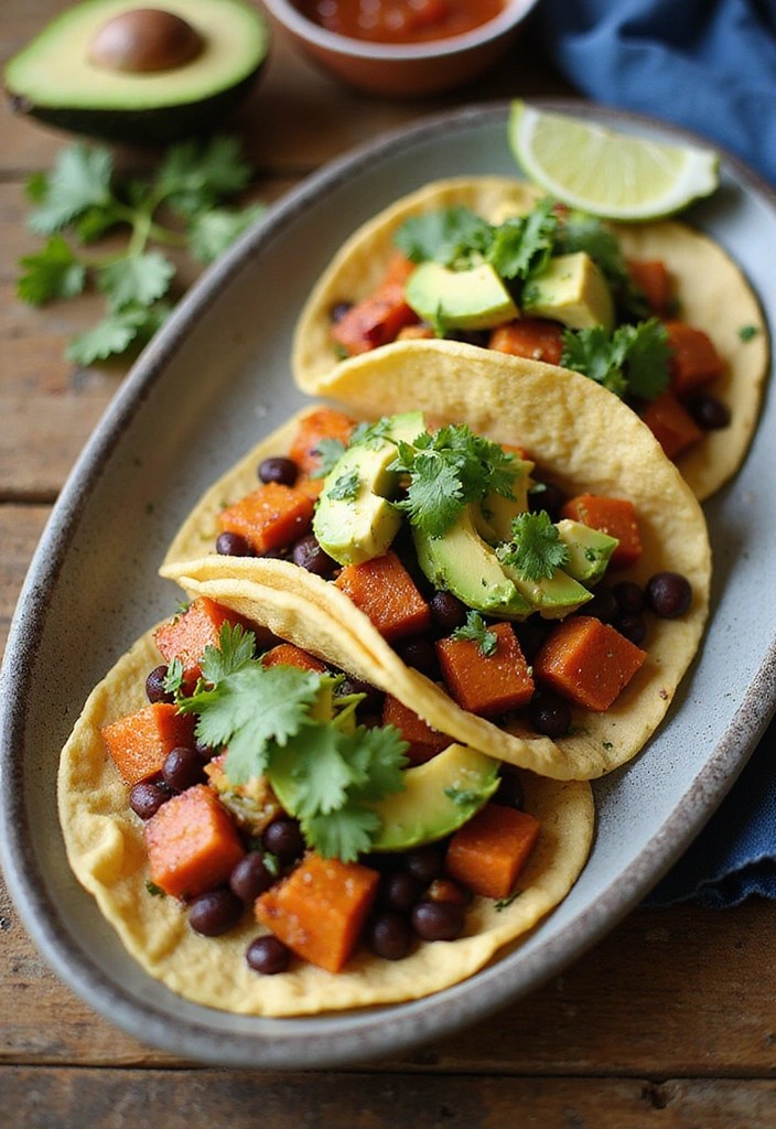 12 Budget-Friendly Healthy Meal Prep Ideas That Taste Amazing (You’ll Love #5!) - 3. Sweet Potato and Black Bean Tacos