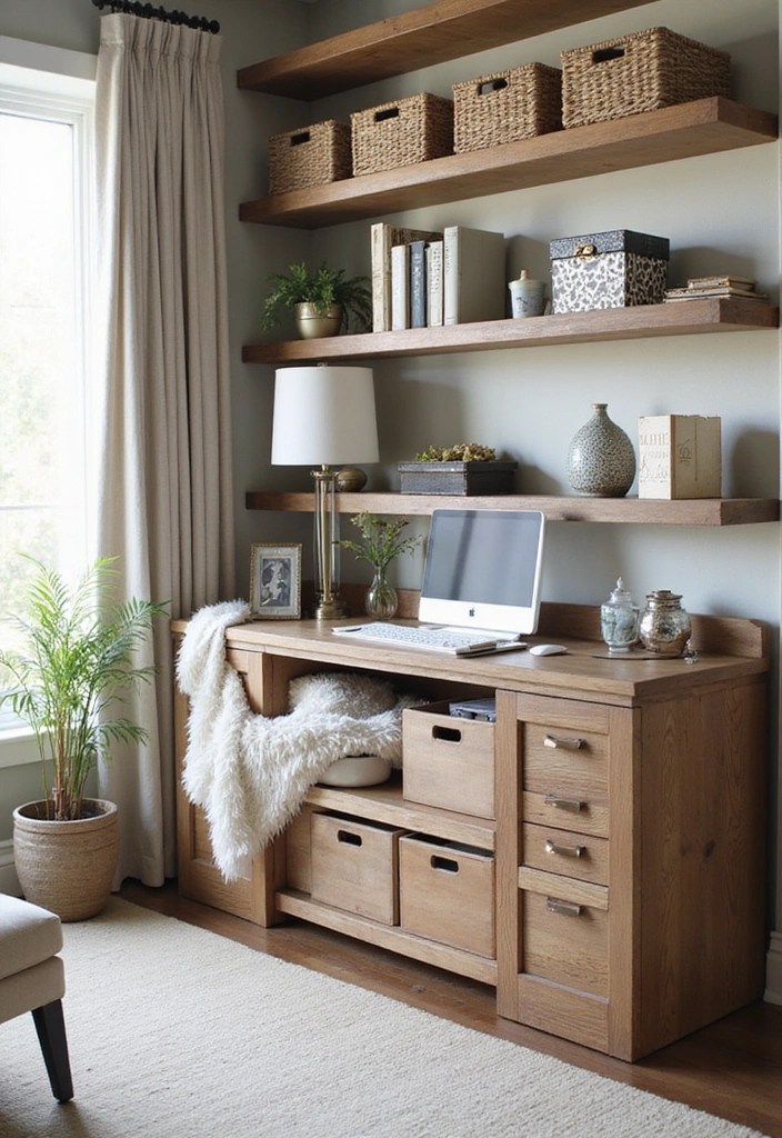 12 Essential Organization Tips for Your Printer Home Office That Work Wonders! - 3. Use Stylish Storage Solutions