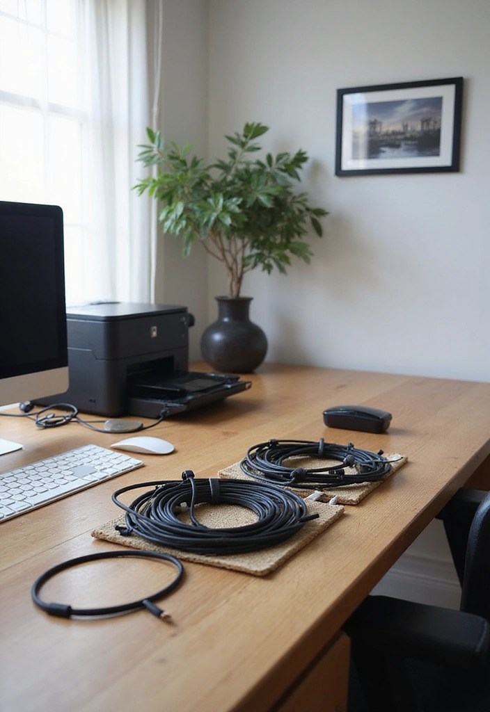 12 Essential Organization Tips for Your Printer Home Office That Work Wonders! - 4. Optimize Cable Management