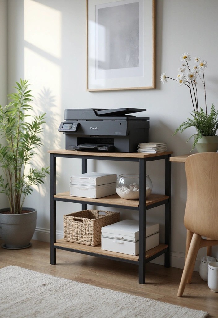 12 Essential Organization Tips for Your Printer Home Office That Work Wonders! - 8. Invest in a Quality Printer Stand