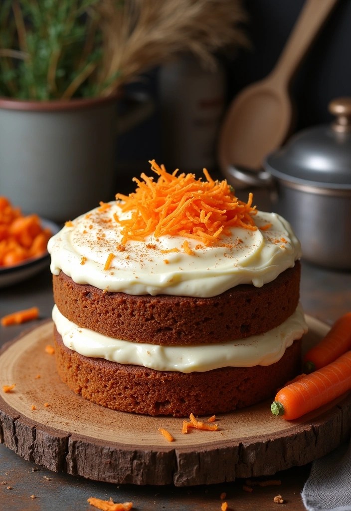 12 Guilt-Free Whole Wheat Cakes That Will Satisfy Your Sweet Tooth! - 3. Whole Wheat Carrot Cake with Cream Cheese Frosting