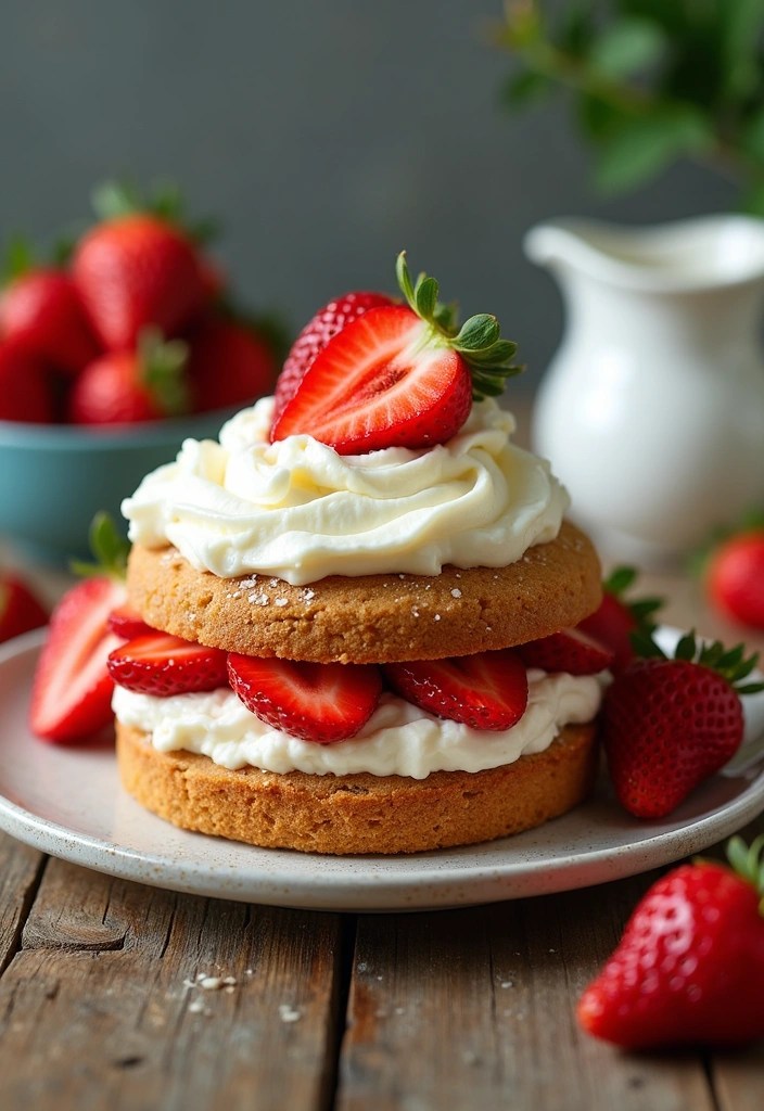 12 Guilt-Free Whole Wheat Cakes That Will Satisfy Your Sweet Tooth! - 6. Whole Wheat Strawberry Shortcake