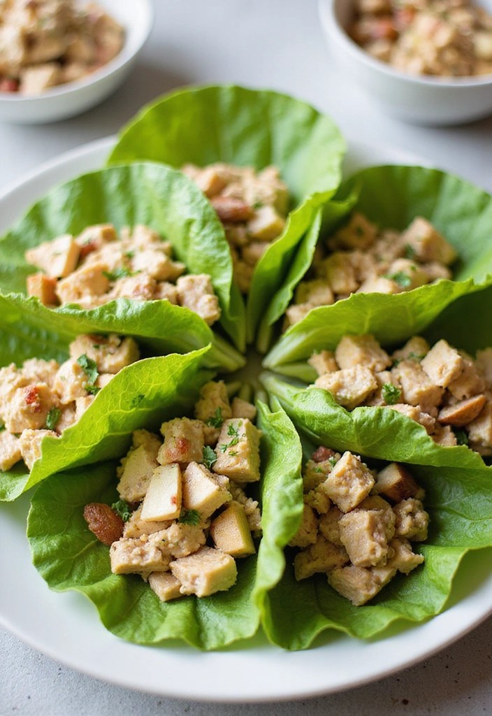 12 Quick and Easy Healthy Lunches You Can Make in Under 15 Minutes (Number 5 Is a Game Changer!) - 7. Chicken Salad Lettuce Wraps
