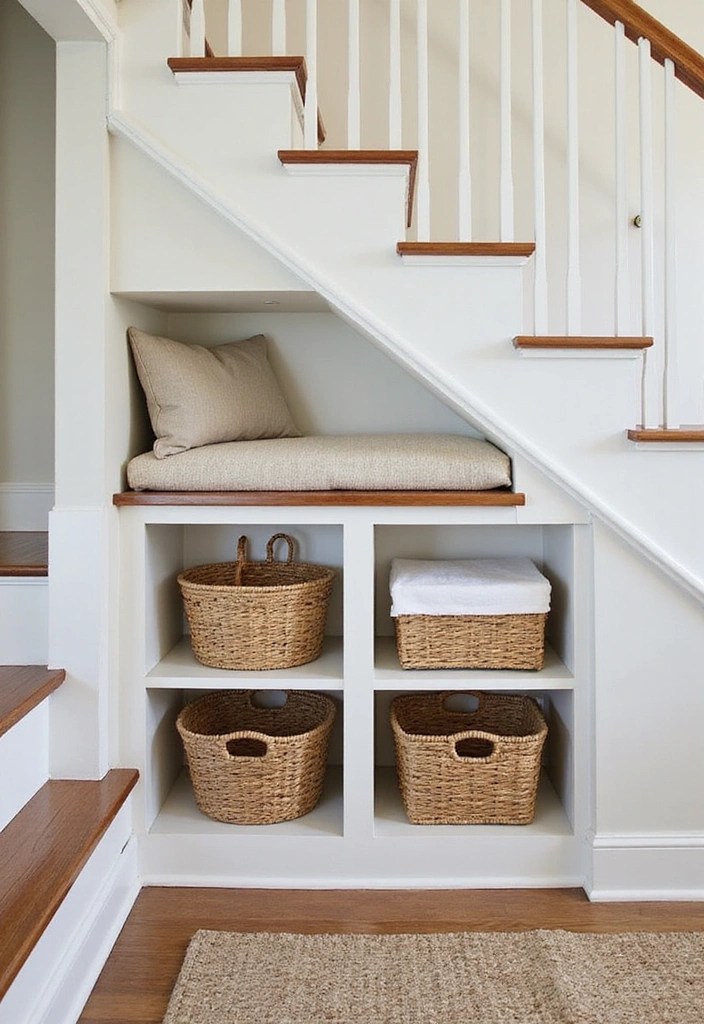14 Budget-Friendly Small Stairs DIY Projects That Anyone Can Do (Even You Can Nail #6!) - 4. Built-in Storage Solutions