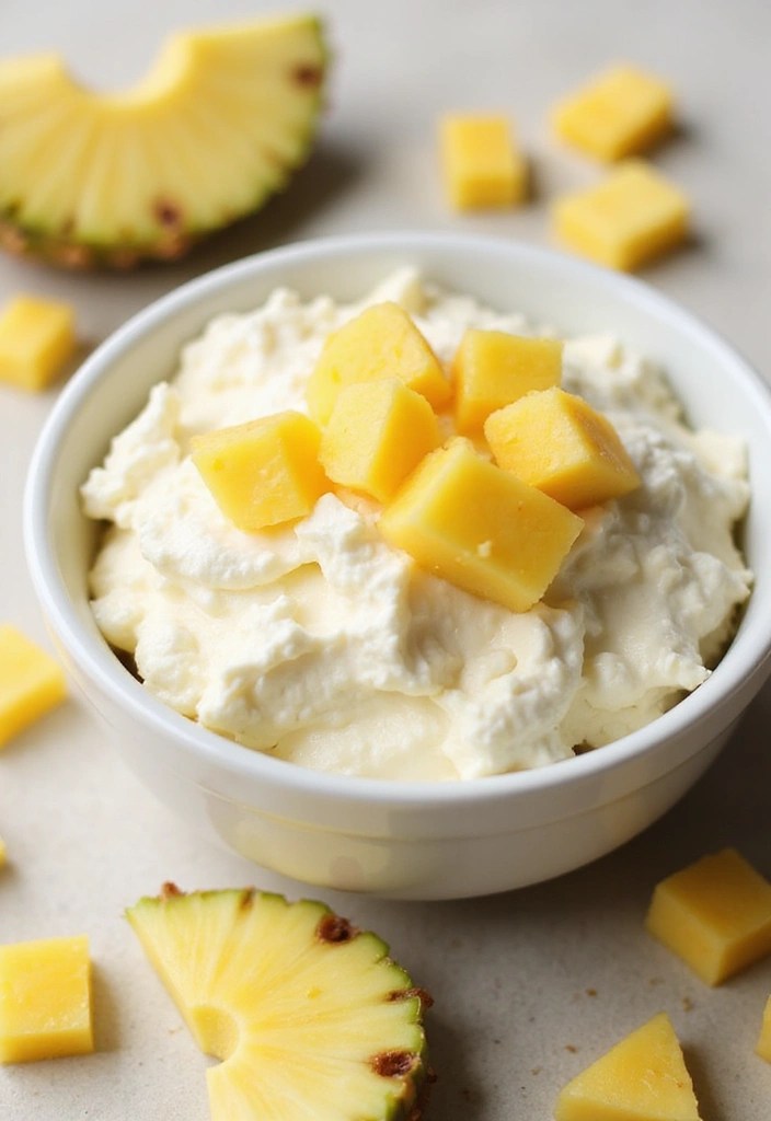 14 Guilt-Free Healthy Snacks Under 100 Calories (You’ll Crave #3!) - 7. Cottage Cheese with Pineapple