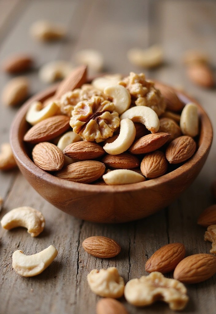 14 Guilt-Free Healthy Snacks Under 100 Calories (You’ll Crave #3!) - 8. Mixed Nuts