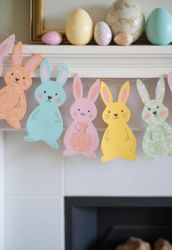 15 DIY Easter Decor Projects That Are So Cute, You'll Want to Keep Them All Year Round! - 1. Adorable Bunny Garland