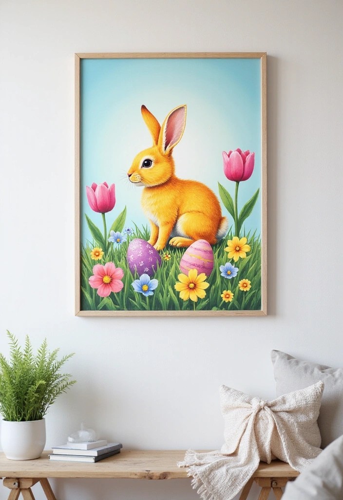15 DIY Easter Decor Projects That Are So Cute, You'll Want to Keep Them All Year Round! - 13. Easter-themed Wall Art