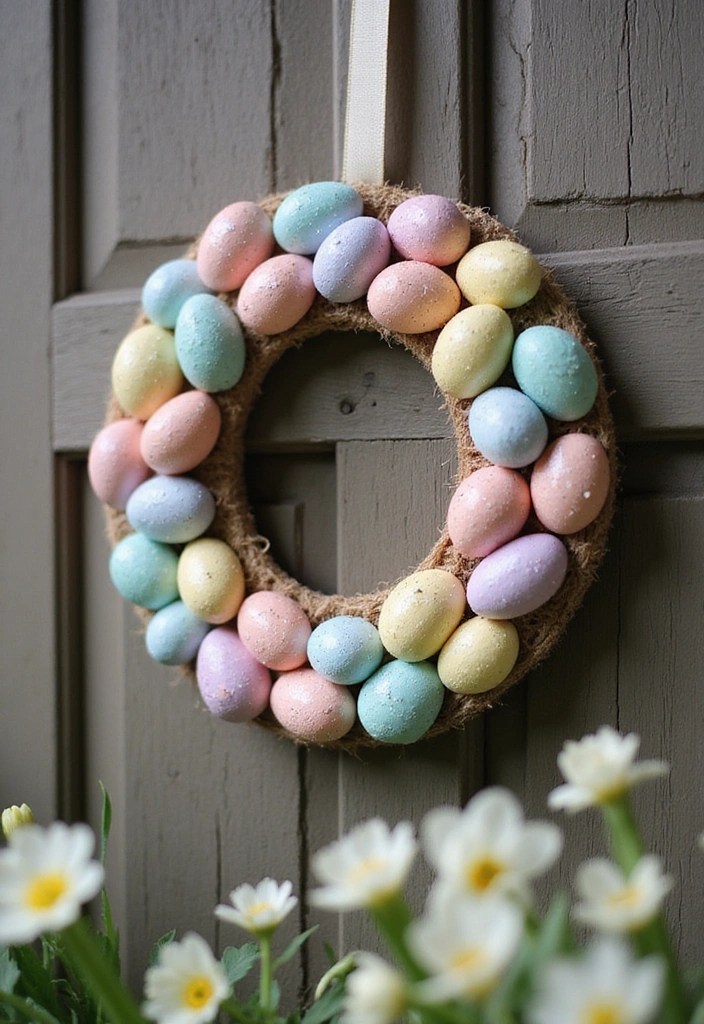 15 DIY Easter Decor Projects That Are So Cute, You'll Want to Keep Them All Year Round! - 2. Colorful Egg Wreath
