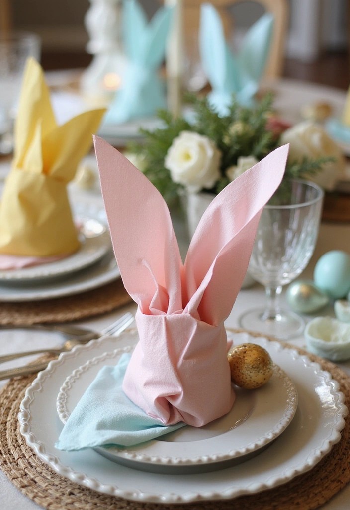 15 DIY Easter Decor Projects That Are So Cute, You'll Want to Keep Them All Year Round! - 7. Bunny Ear Napkin Holders
