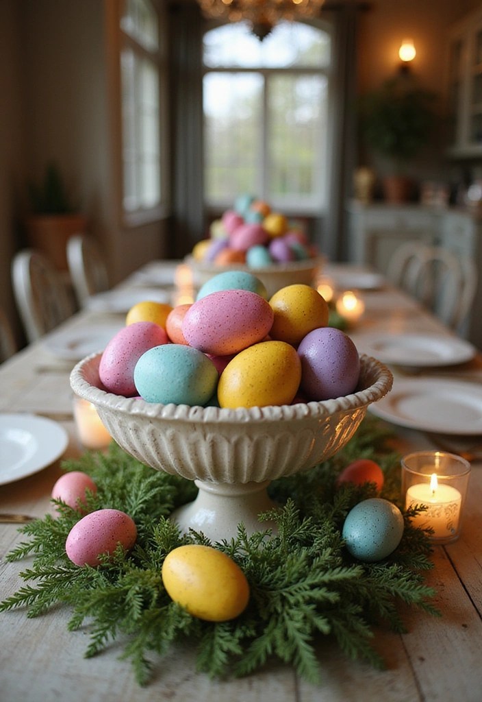 15 DIY Easter Decor Projects That Are So Cute, You'll Want to Keep Them All Year Round! - 9. Easter Egg Table Centerpiece