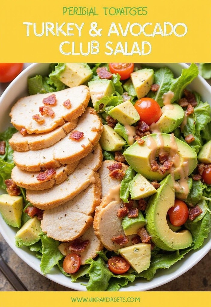 15 Healthy Lunch Ideas That'll Transform Your Workday (You Won't Believe #7!) - 12. Turkey & Avocado Club Salad