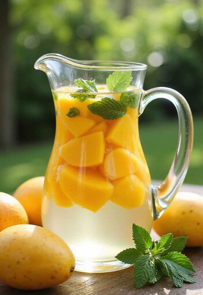 15 Infused Water Recipes That Will Transform Your Summer Hydration! - 15. Mango Mint Infused Water