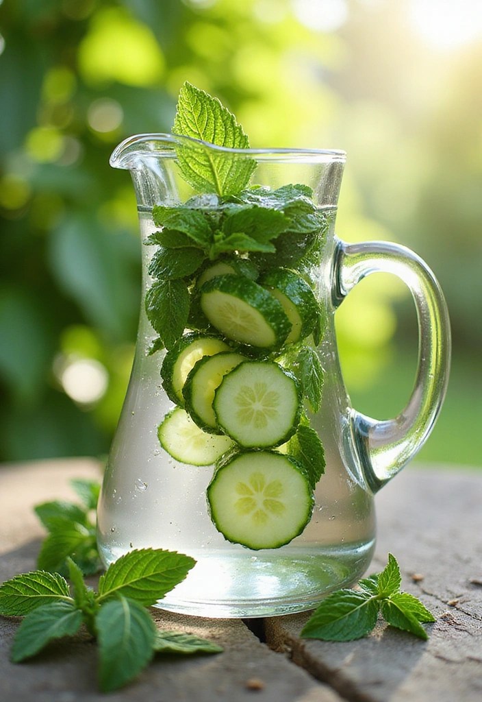 15 Infused Water Recipes That Will Transform Your Summer Hydration! - 3. Cucumber Mint Infused Water