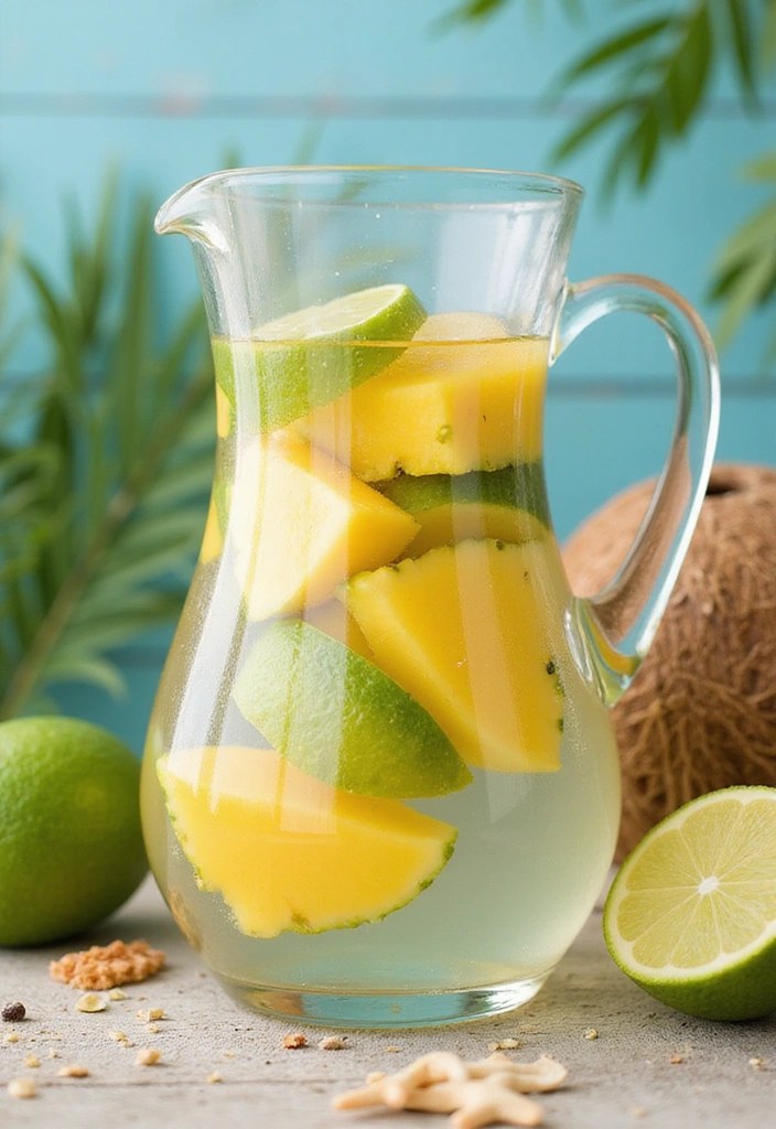15 Infused Water Recipes That Will Transform Your Summer Hydration! - 6. Tropical Paradise Infused Water