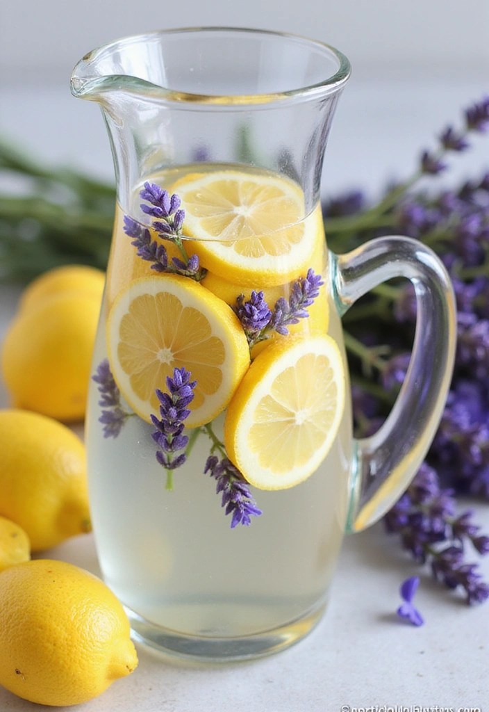 15 Infused Water Recipes That Will Transform Your Summer Hydration! - 8. Lavender Lemonade Infused Water