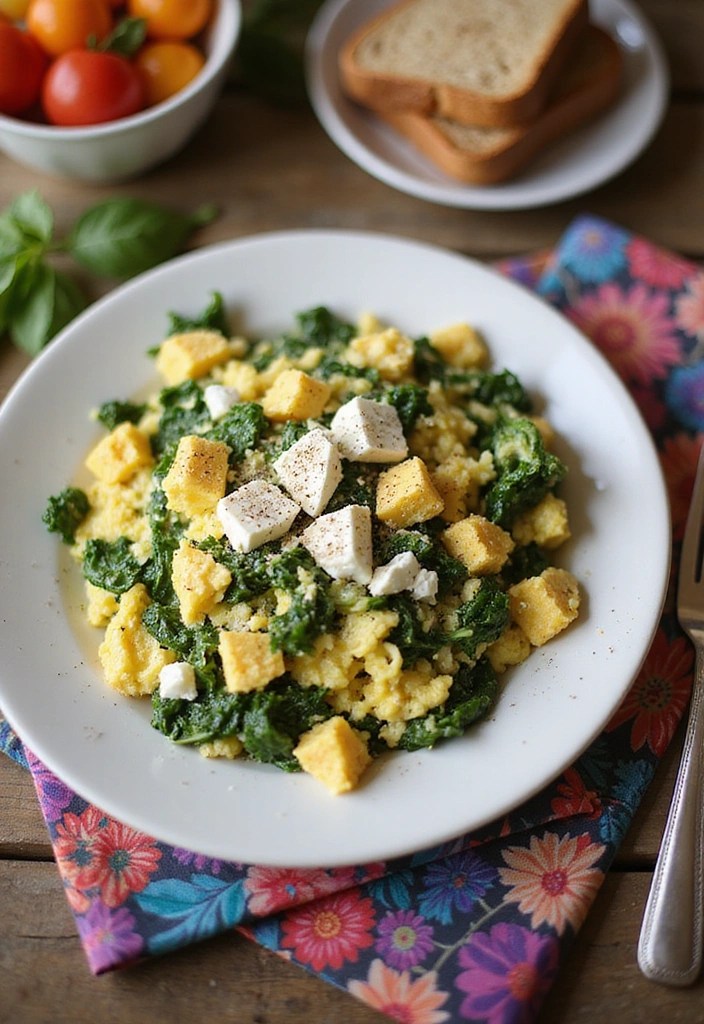 15 Protein-Packed Healthy Egg Breakfasts You Need to Try Right Now! - 1. Spinach and Feta Scramble