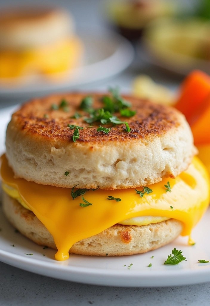 15 Protein-Packed Healthy Egg Breakfasts You Need to Try Right Now! - 10. Egg and Cheese Breakfast Sandwich