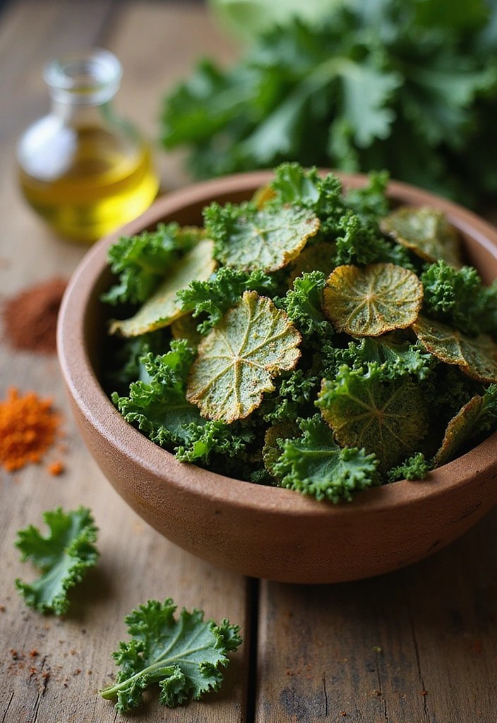 15 Vegan Kale Dishes That Will Make Even Meat-Lovers Drool! - 1. Crispy Baked Kale Chips