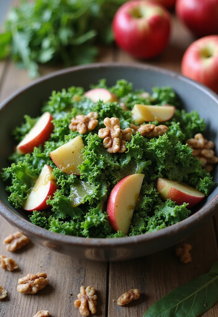 15 Vegan Kale Dishes That Will Make Even Meat-Lovers Drool! - 12. Kale and Apple Salad