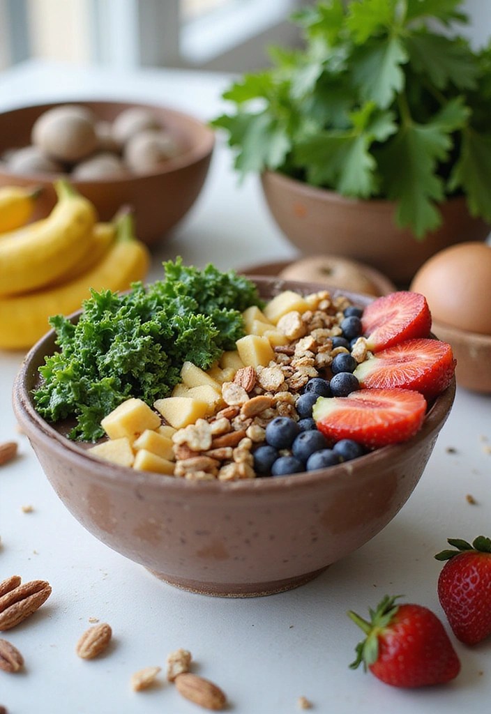 15 Vegan Kale Dishes That Will Make Even Meat-Lovers Drool! - 15. Kale and Chocolate Smoothie Bowl