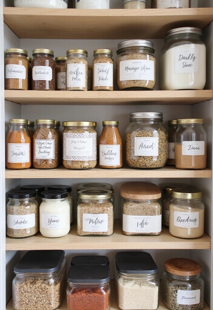 17 Pantry Ideas That Will Inspire You to Get Creative! - 3. Labeling Love