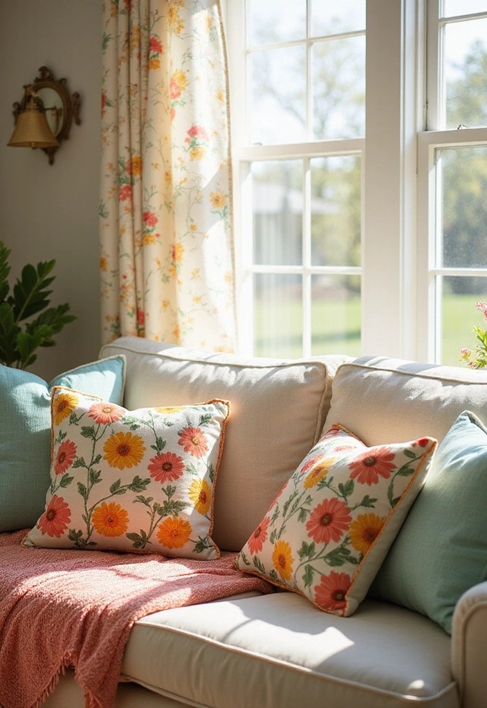 25 Budget-Friendly Easter Decor Hacks That Look High-End (You Won't Believe #8!) - 11. Spring-Themed Pillows