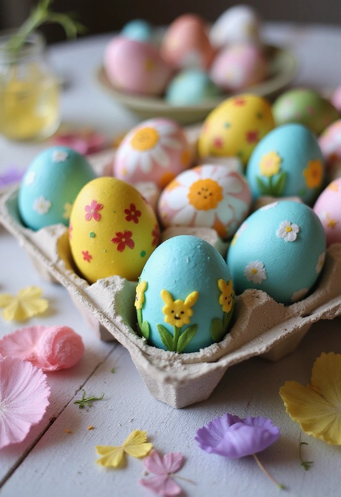 25 Budget-Friendly Easter Decor Hacks That Look High-End (You Won't Believe #8!) - 16. Colorful Egg Carton Display
