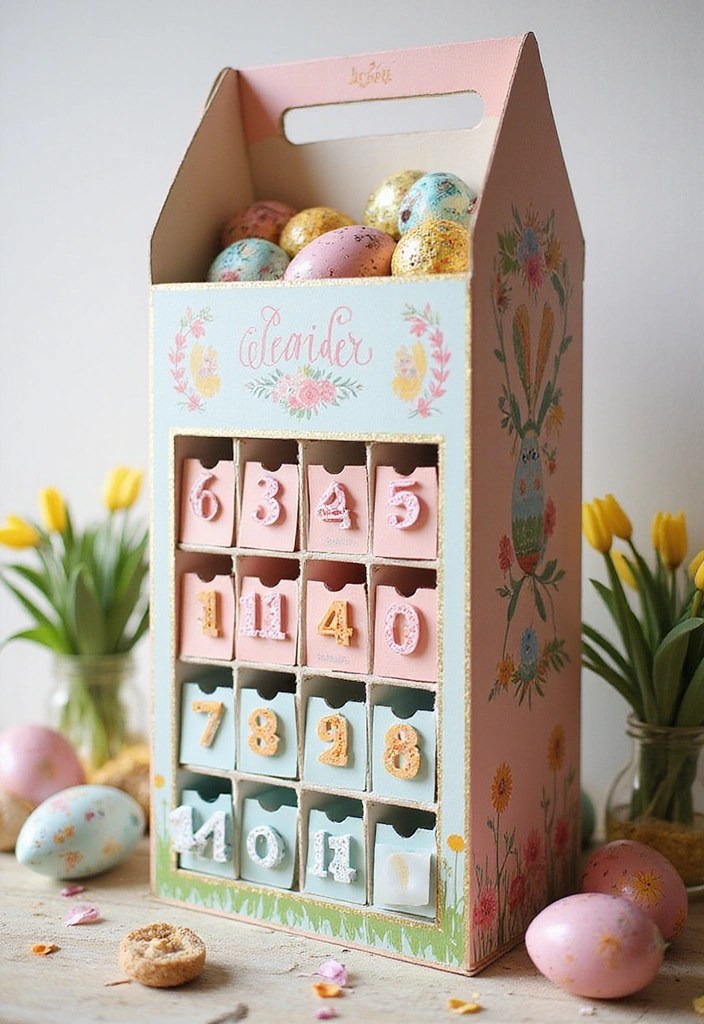 25 Budget-Friendly Easter Decor Hacks That Look High-End (You Won't Believe #8!) - 18. Easter Countdown Calendar