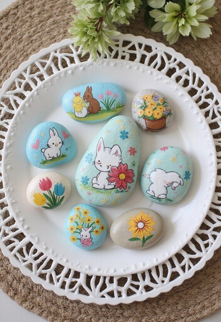 25 Budget-Friendly Easter Decor Hacks That Look High-End (You Won't Believe #8!) - 21. Easter Story Stones
