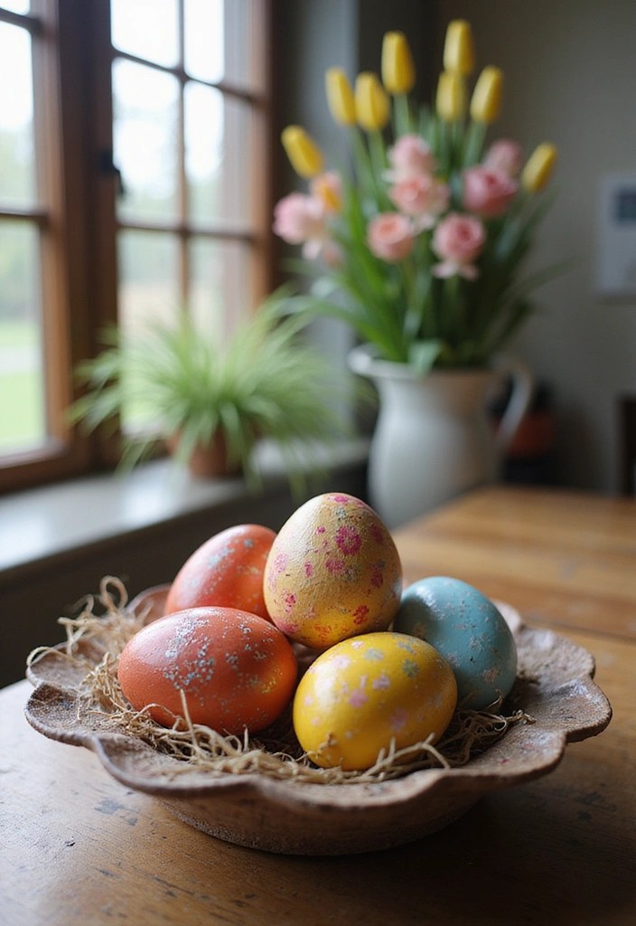 25 Budget-Friendly Easter Decor Hacks That Look High-End (You Won't Believe #8!) - 4. Painted Wooden Eggs