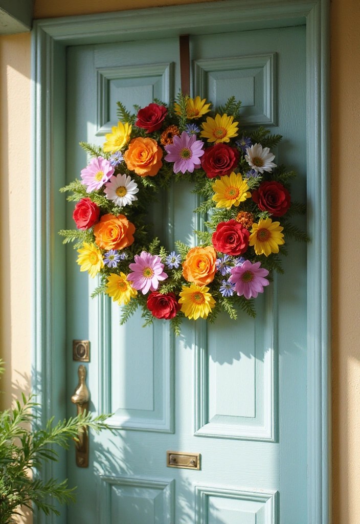 25 Budget-Friendly Easter Decor Hacks That Look High-End (You Won't Believe #8!) - 6. Floral Wreaths