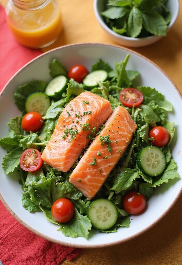 8 Family-Friendly Salmon Lunch Ideas Even Your Kids Will Love! - 3. Salmon Salad Bowls