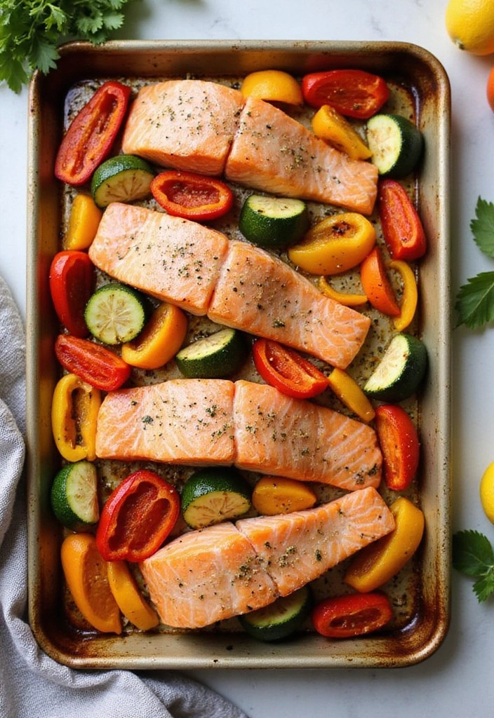8 Family-Friendly Salmon Lunch Ideas Even Your Kids Will Love! - 7. Baked Salmon with Veggies