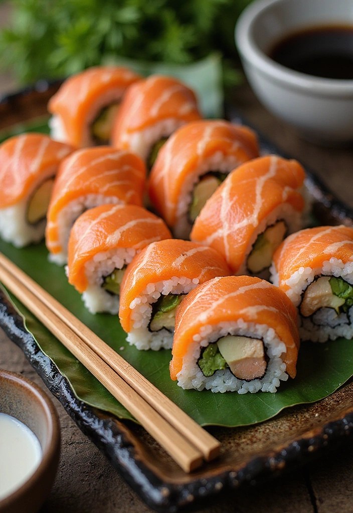 8 Family-Friendly Salmon Lunch Ideas Even Your Kids Will Love! - 8. Salmon Sushi Rolls