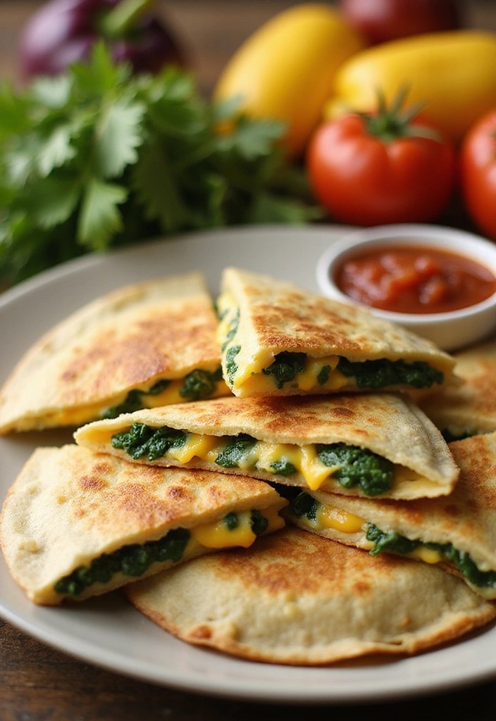 8 Fun Egg Recipes Your Kids Will Love (And Want to Make Together!) - 4. Cheesy Egg and Spinach Quesadillas
