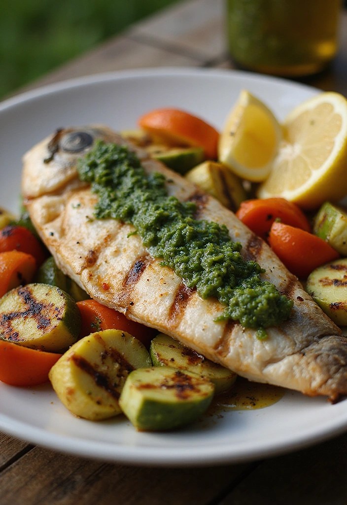 9 Healthy Seabass Recipes for Quick Weeknight Dinners You’ll Love! - 9. Grilled Seabass with Chimichurri