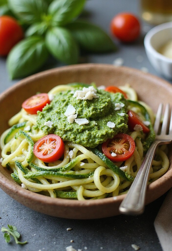 Healthy Dinner: 10 Nutritious and Delicious Recipes for Every Night! - 5. Zucchini Noodles with Pesto