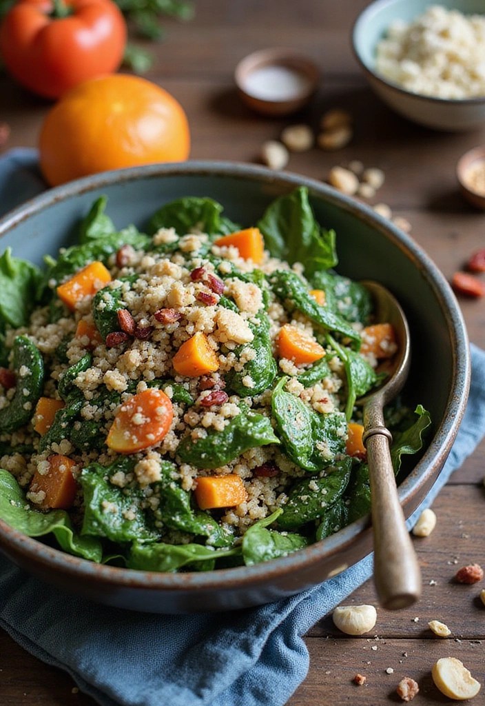 Tips for Creating the Most Flavorful Spinach Salad: Fresh Ingredients You’ll Love - 9. Add a Grain for Heartiness