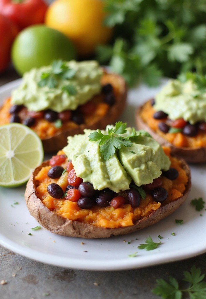 11 Savory Baked Potato Recipes You'll Be Craving (Especially #4!) - 9. Sweet Potato and Black Bean Baked Potatoes
