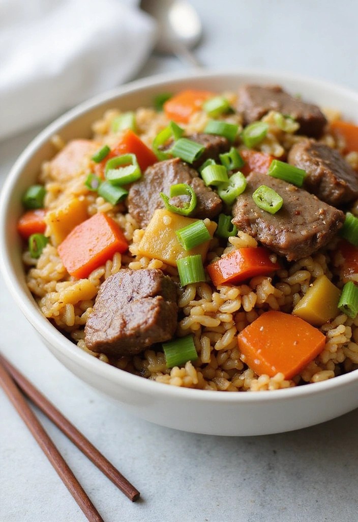 15 Low-Calorie Healthy Lamb Lunches You’ll Crave (Even on a Diet!) - 13. Lamb and Vegetable Stir-Fried Rice